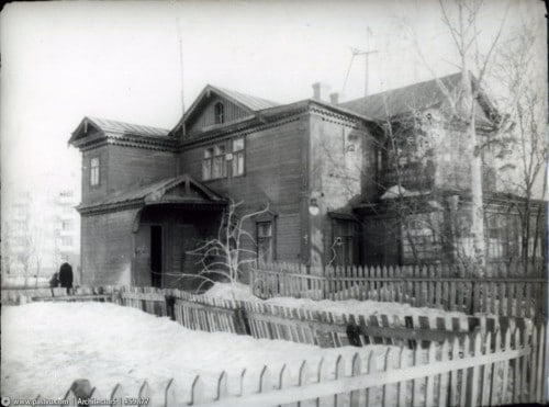 Вид на восточный фасад дачи Туркина в 1960-х